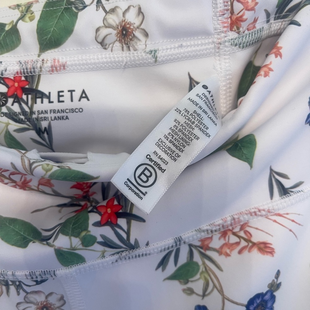 Athleta floral leggings